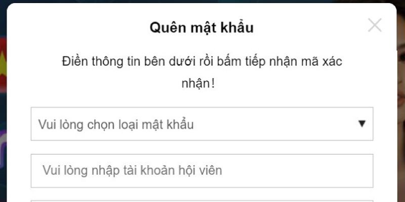 Cần làm gì khi quên mật khẩu tại Thabet